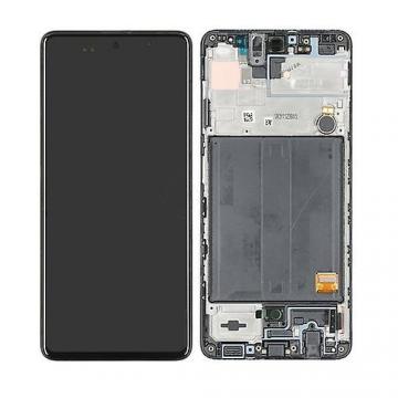 Original Écran Complet Vitre Tactile LCD Châssis Samsung Galaxy M30s (M307F) / M21 (M215F) Noir Service Pack